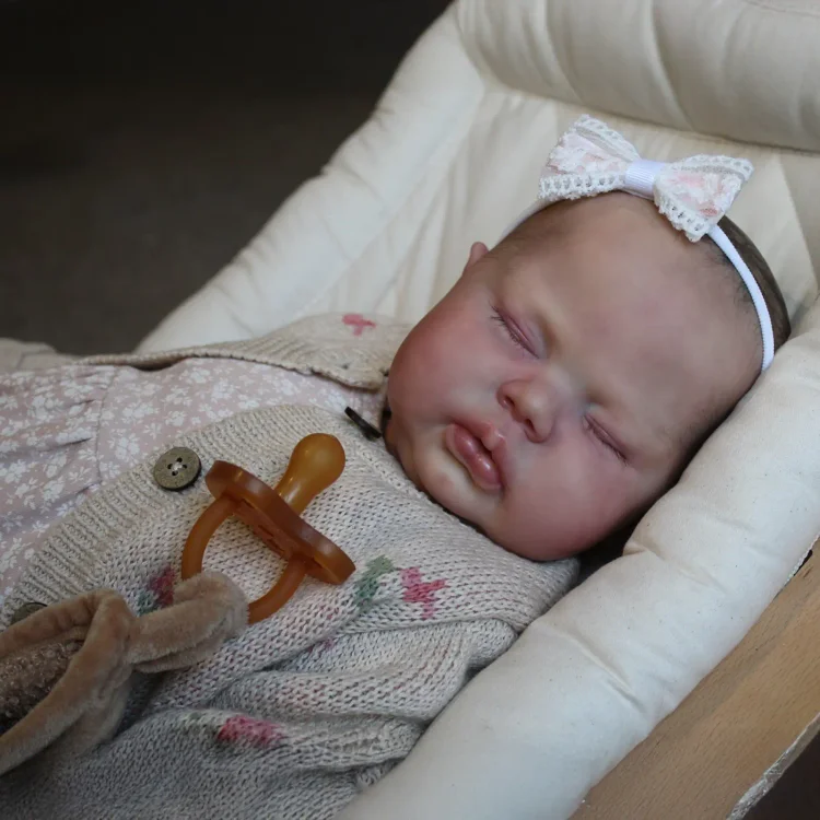  20" Handmade Lifelike Reborn Hand-Painted Hair Baby Girl Named Potina - Reborndollsshop®-Reborndollsshop®