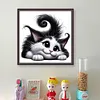 Lying Cat-11CT Stamped/Counted Cross Stitch 40*40cm/15.75*15.75in tapestrymarket