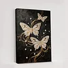 (30x40cm)DIY Pearl Painting Framed Butterfly Handmade Pearl Material Art Kit Living Room Decor
