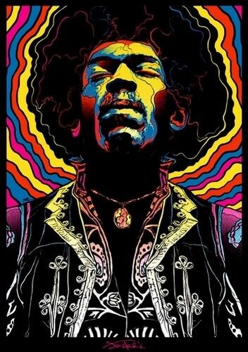 JIMI HENDRIX POSTER - ART - Photo Poster painting QUALITY INSERT -  POST!