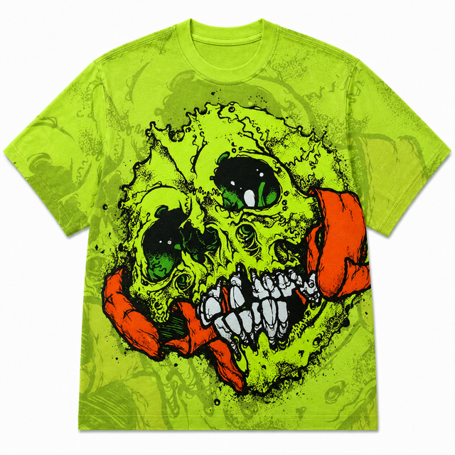 Street Toxic Skull Cotton T-Shirt