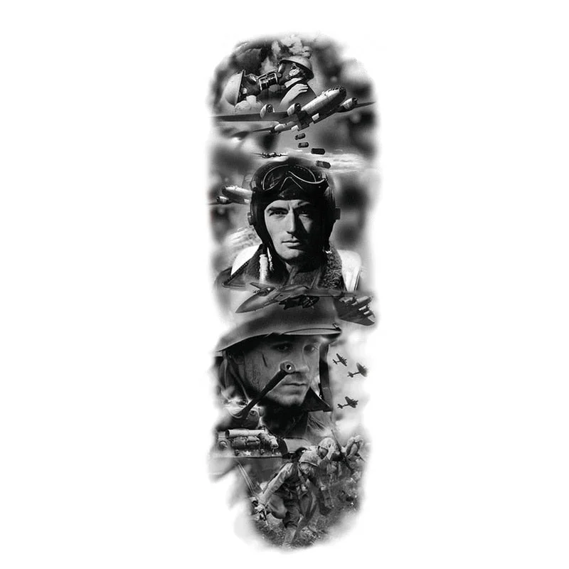 Temporary Tattoos Snake Lion Asian Fake Tattoo Tiger For Men Waterproof Art Mermaid Sticker Paste on Arm Leg Tattoos Body Art