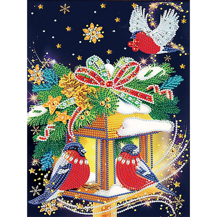 Christmas Atmosphere - Partial Drill - Special Diamond Painting(30*40cm)