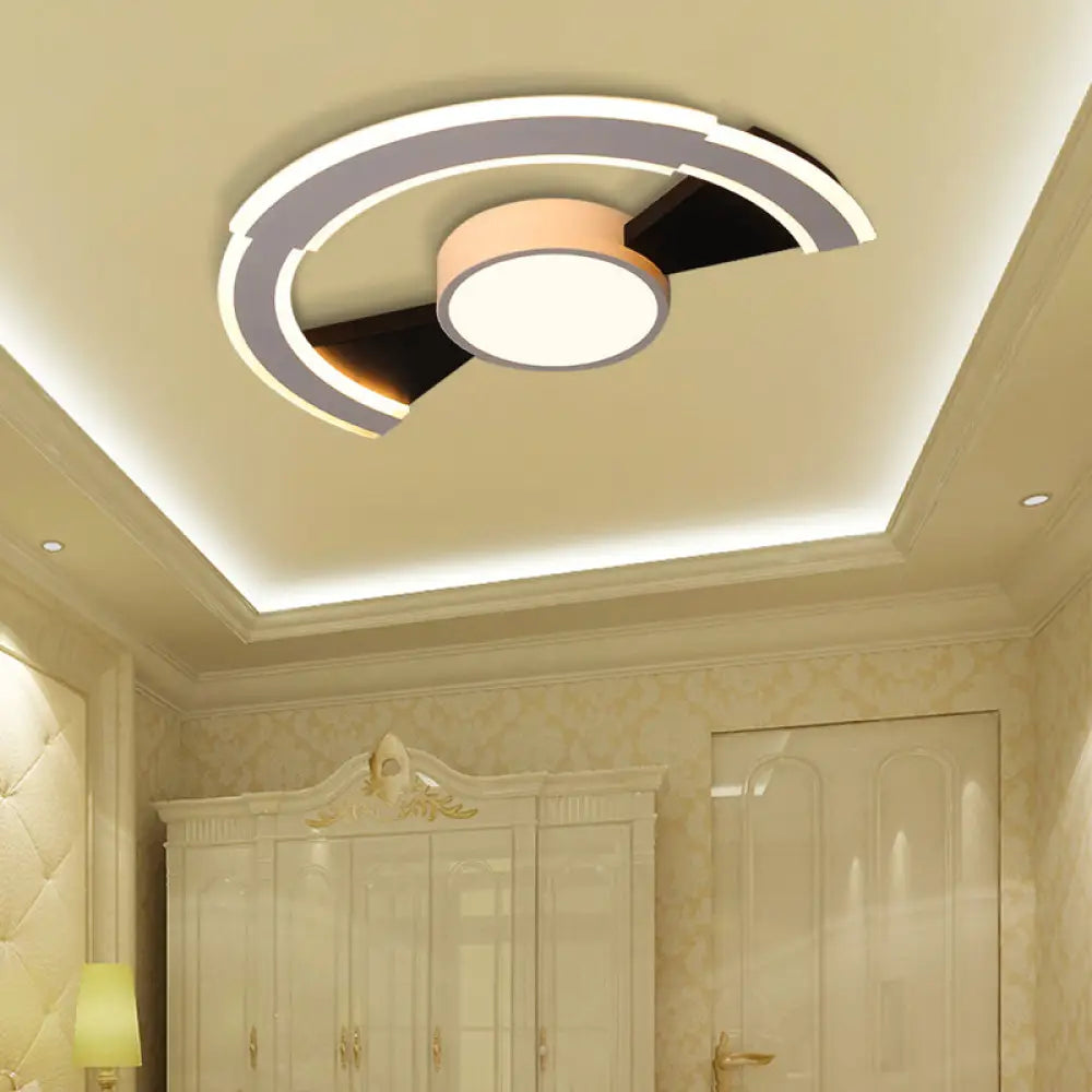 Modern Acrylic Flush Mount Ceiling Lights - Traverse Lighting Fixture (16&rsquo; / 19.5&rsquo; 23.5&rsquo;) In