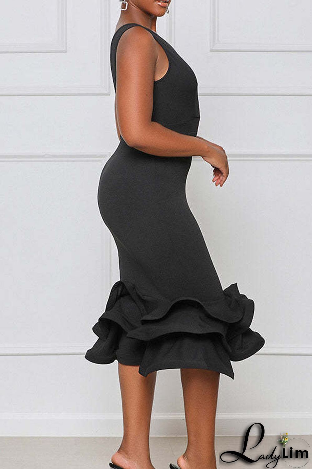 Green Fashion Sexy Solid Split Joint V Neck Evening Dress