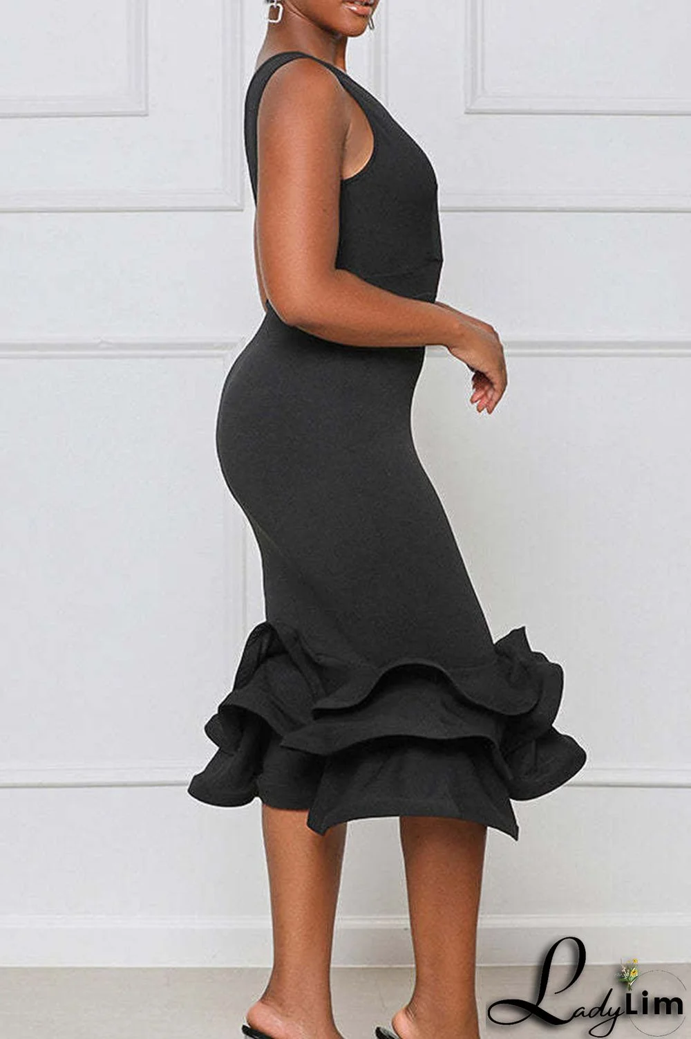 Green Fashion Sexy Solid Split Joint V Neck Evening Dress