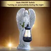 Solar Angel Statue Light Waterproof Fairy Figurine Decor Lamp Home Decoration