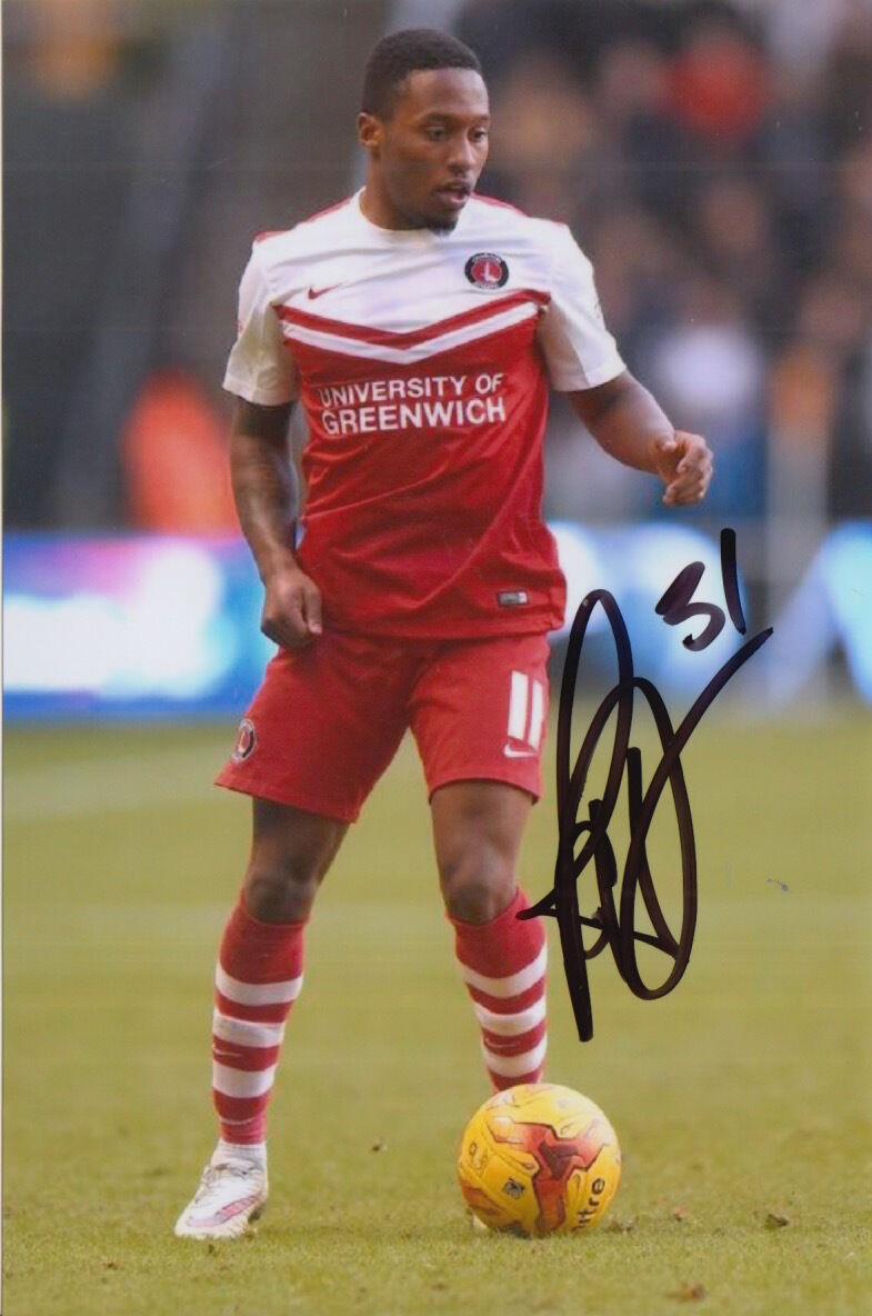 CHARLTON ATHLETIC HAND SIGNED CALLUM HARRIOTT 6X4 Photo Poster painting 4.