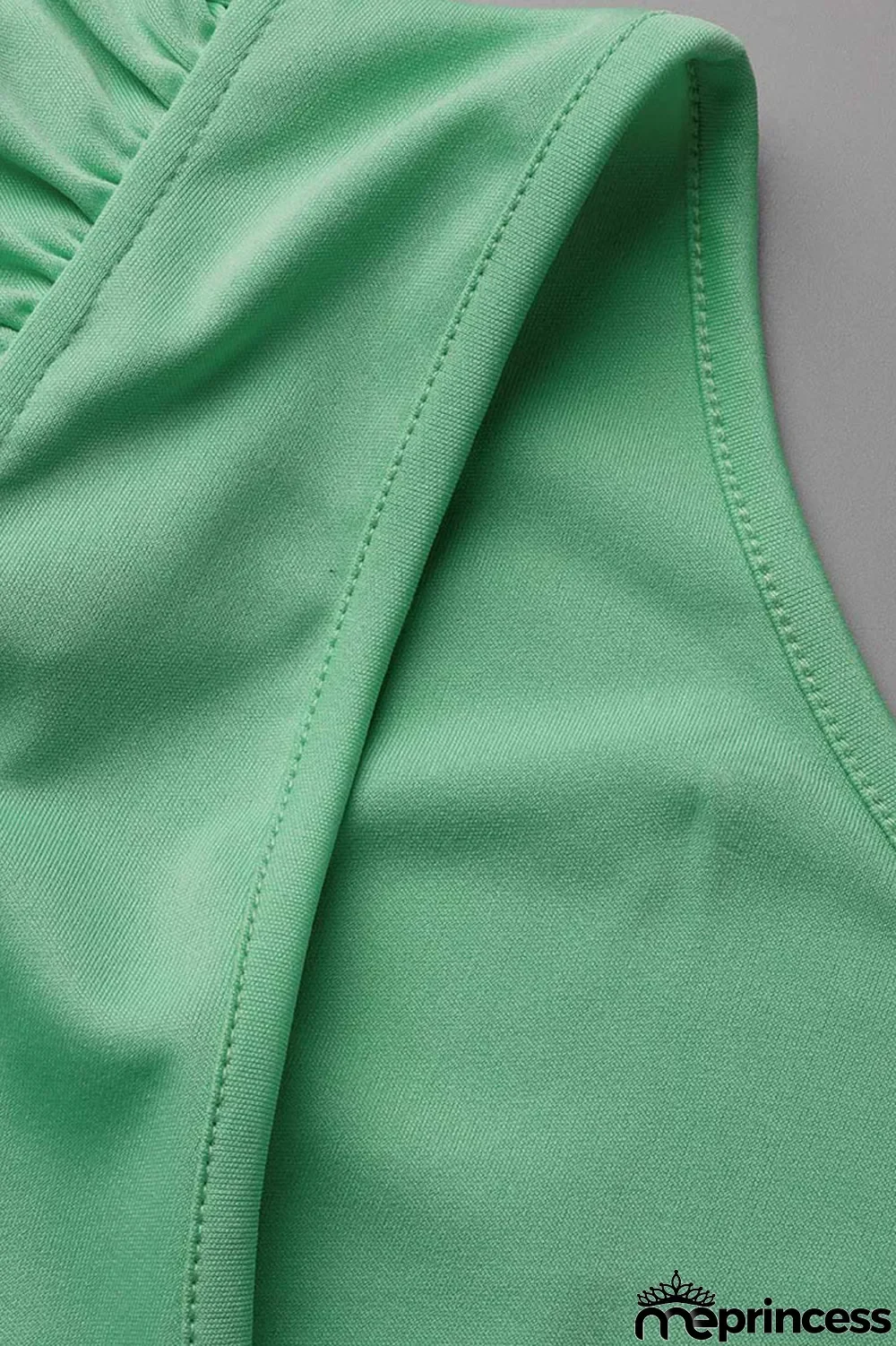 Black Casual Solid Patchwork Flounce O Neck Plus Size Jumpsuits