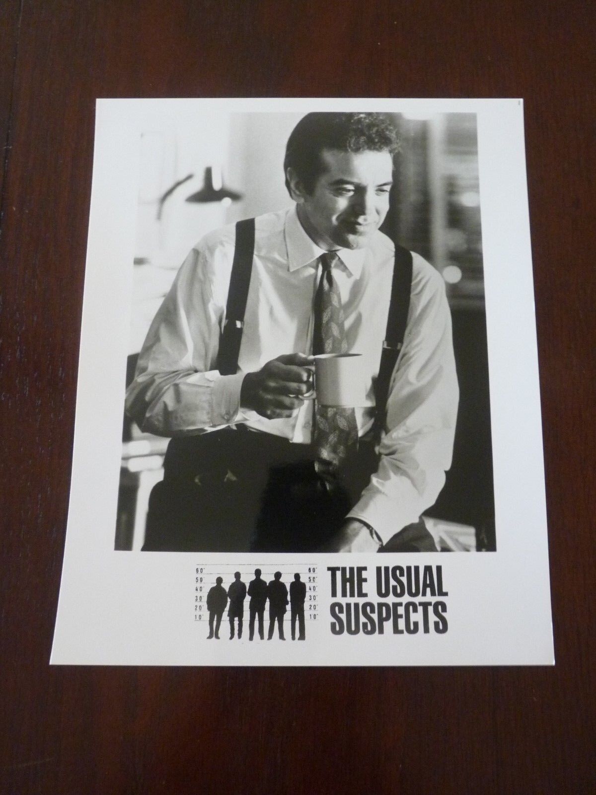 The Usual Suspects Chazz Palmenteri Actor Sexy 8x10 B&W Promo Photo Poster painting