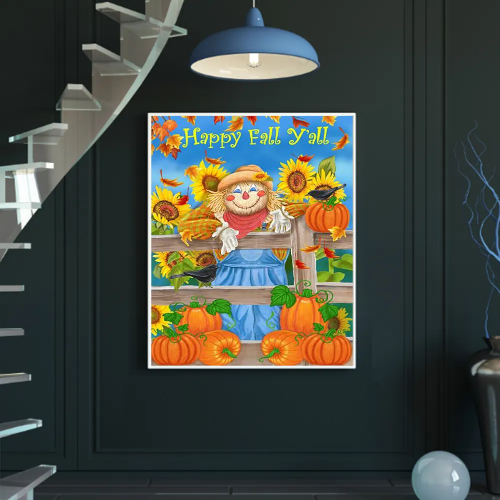 DIY Paint By Number 40*50cm - Scarecrow In The Sunflowers