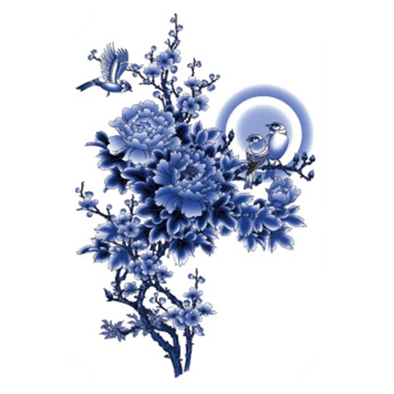 Pink Bloom Rose Water Transfer Fake Tattoo Stickers Women Body Chest Art Temporary Waist Bracelet Flash Tatoos Flower For Girl