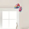 (US Local)Flower Parrot  Diamond Painting Door Corner Sign DIY Door Frame Decor