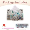 Jungle Birds DIY PU Diamond Painting Tissue Box Kit Desktop Tissue Holder with Rhinestone Diamond Desk Decorative Tissue Box for Adults Desktop Storage Organizer