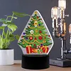 DIY Diamond Painting 7 Color Night Light Lamp Home Decoration Ornament Gift Kit(Christmas Tree)