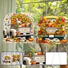2Pcs citrouille voiture - 5d bricolage artisanat pendentif