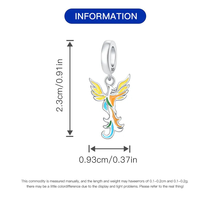 1 Piece 0.93*2.3cm 1*2.1cm 925 Sterling Silver Animal Pendant Jewelry Accessories