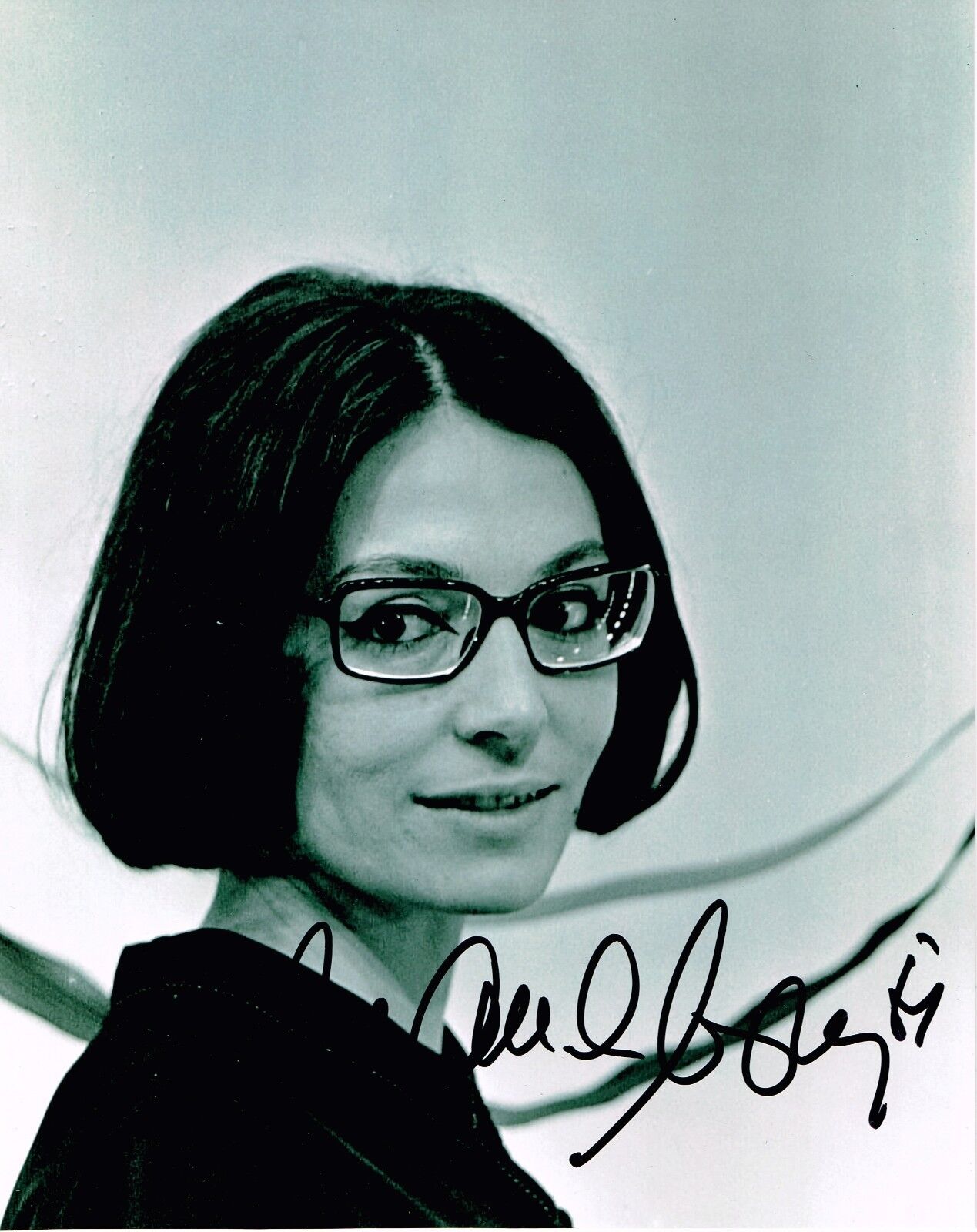 Nana Mouskouri Hand Signed Autograph 8x10 Photo Poster painting In Person Proof Greek Singer