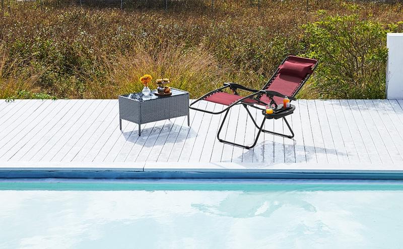 Product Introduction of Yaheetech 2pcs Zero Gravity Recliners. Outdoor Patio Reclining Lounge Chair with Cupholder/Pillow. Set of 2 Foldable Lounge Camping Chair 11