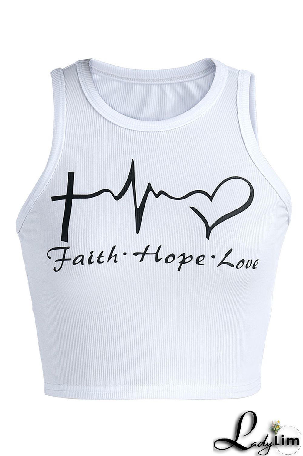 White Sexy Print Patchwork O Neck Tops