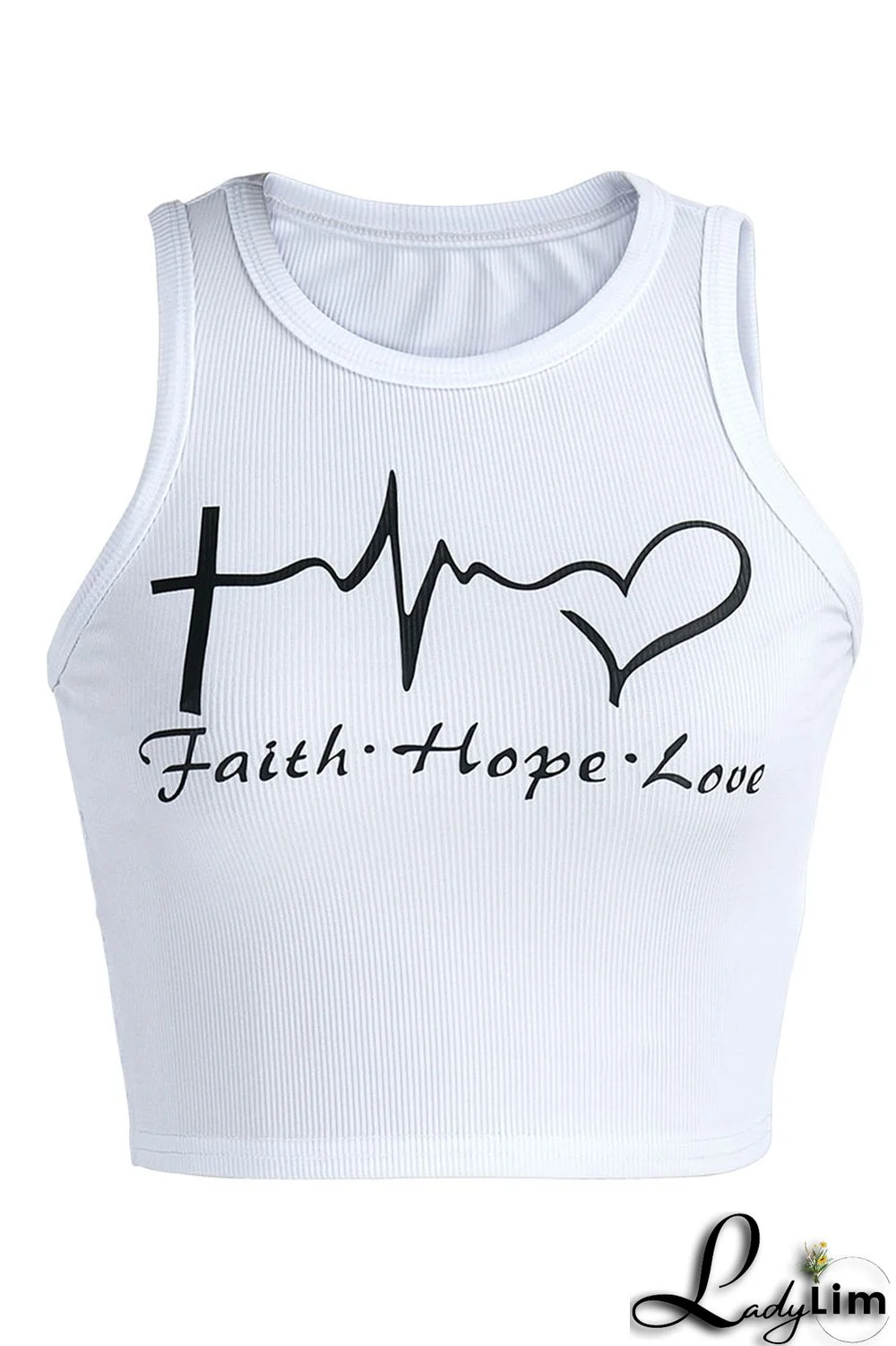 White Sexy Print Patchwork O Neck Tops