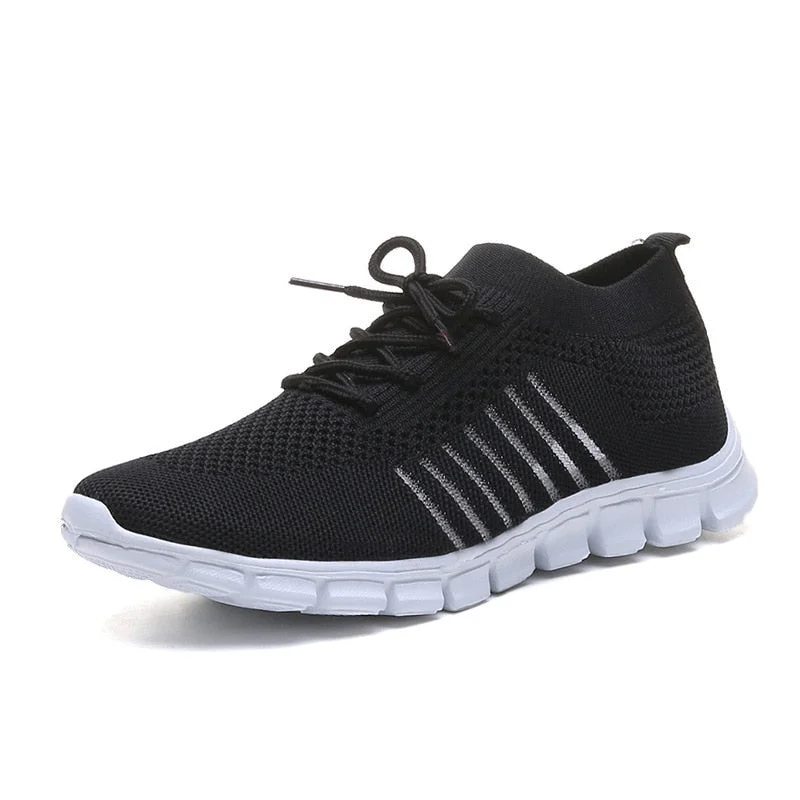 Women Shoes 2022 Summer Mesh Breathable Sneakers Women Platform Casual Sport Shoes Women Comfort Lace Up Running Shoes Plus Size