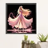 Danse princesse aurore-plein diamant rond peinture-40 * 40cm