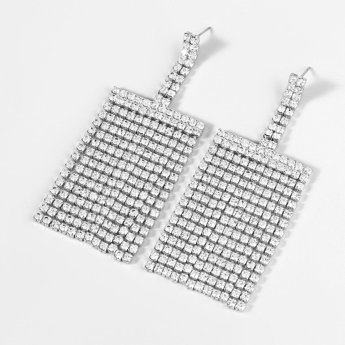 Shiny Luxury Rhinestone Square Shape Women's Earrings | Oxredo Shop Ramadan Sale