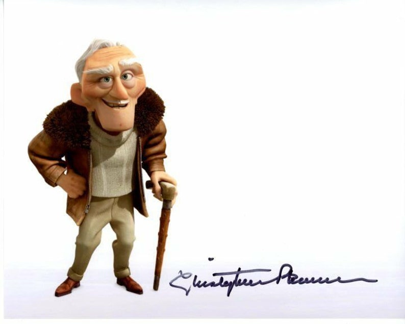 Christopher plummer signed autographed disney up charles muntz 8x10 Photo Poster painting