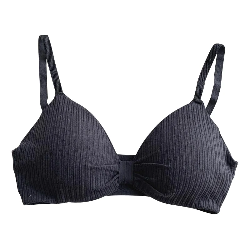 Korean Style Bralette Seamless Deep V Sports Bra Tube Top Sexy Women Underwear Crop Top Bra Push Up Bra For Female Triangle Cup