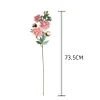 7 Heads Tall Stem Pink Peony Artificial Centerpiece Flower