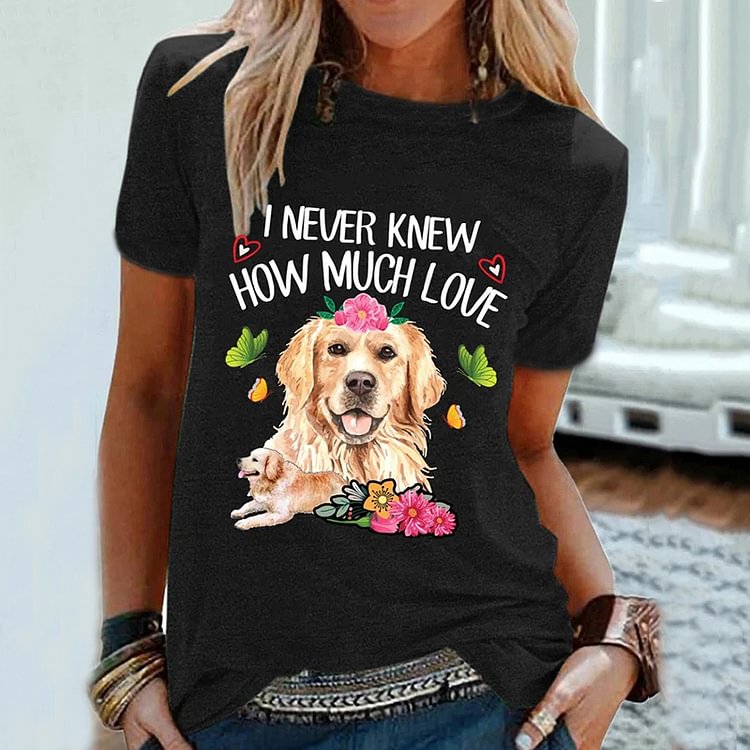 Artwishers Dog Graphic Casual Fit T-Shirt