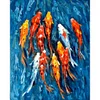Full Embroidery Koi Fish DIY Cross Stitch Kits Stamped 11CT Needlework Sets