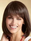 Short Straight Hair Brown Wig