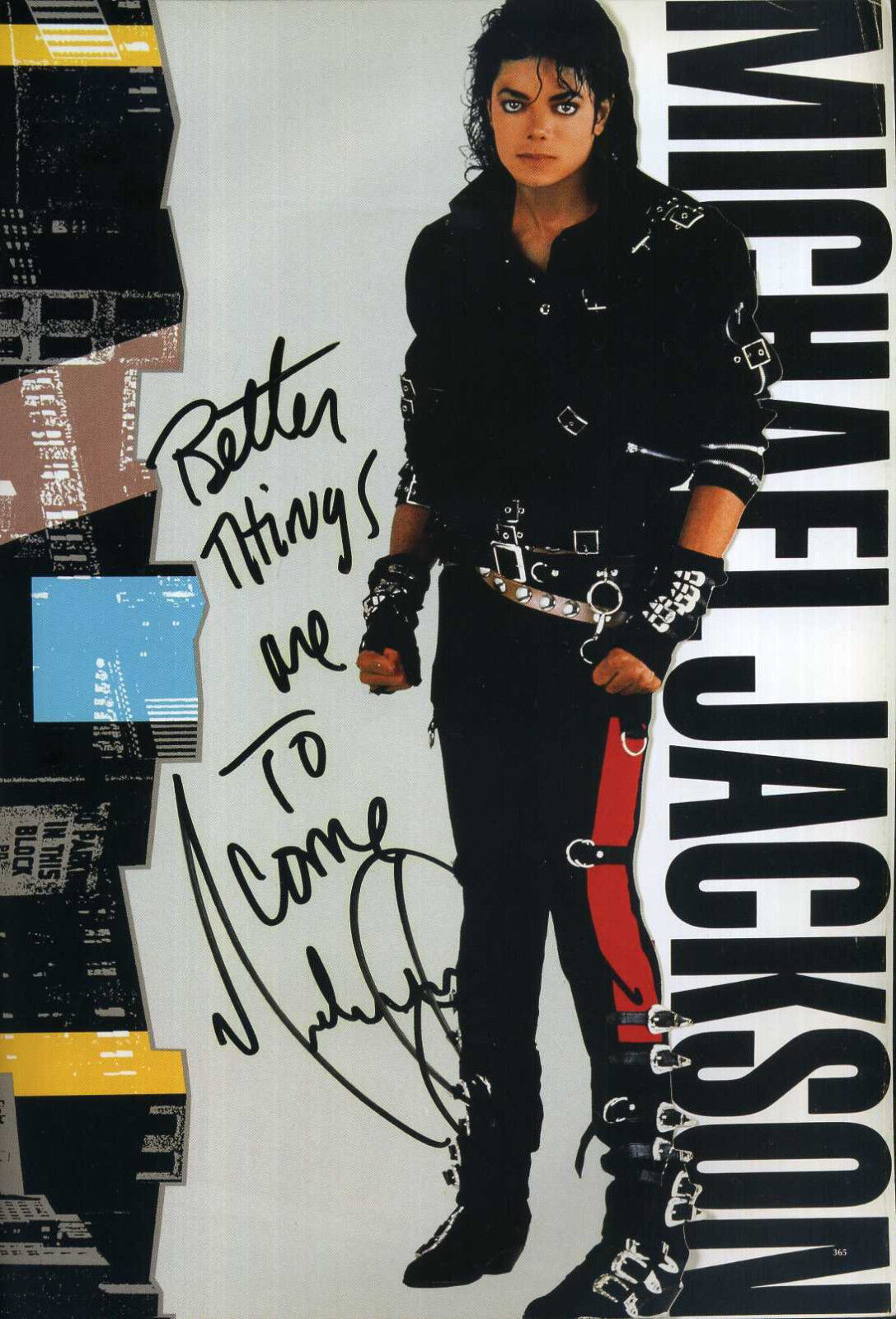 MICHAEL JACKSON Signed Photo Poster paintinggraph - Pop Singer 'Bad' - preprint