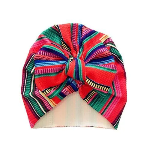 2019 Baby Accessories Cute Newborn Baby Infant Girl Boys Toddler Comfy Bowknot Hospital Cap Beanie Hat Colorful Caps Kids Gifts