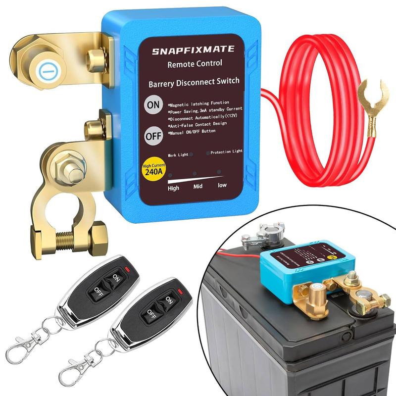12V 240A Remote Battery Kill Switch &ndash; Smart Voltage Control, Anti-Theft & Battery Drain Protection