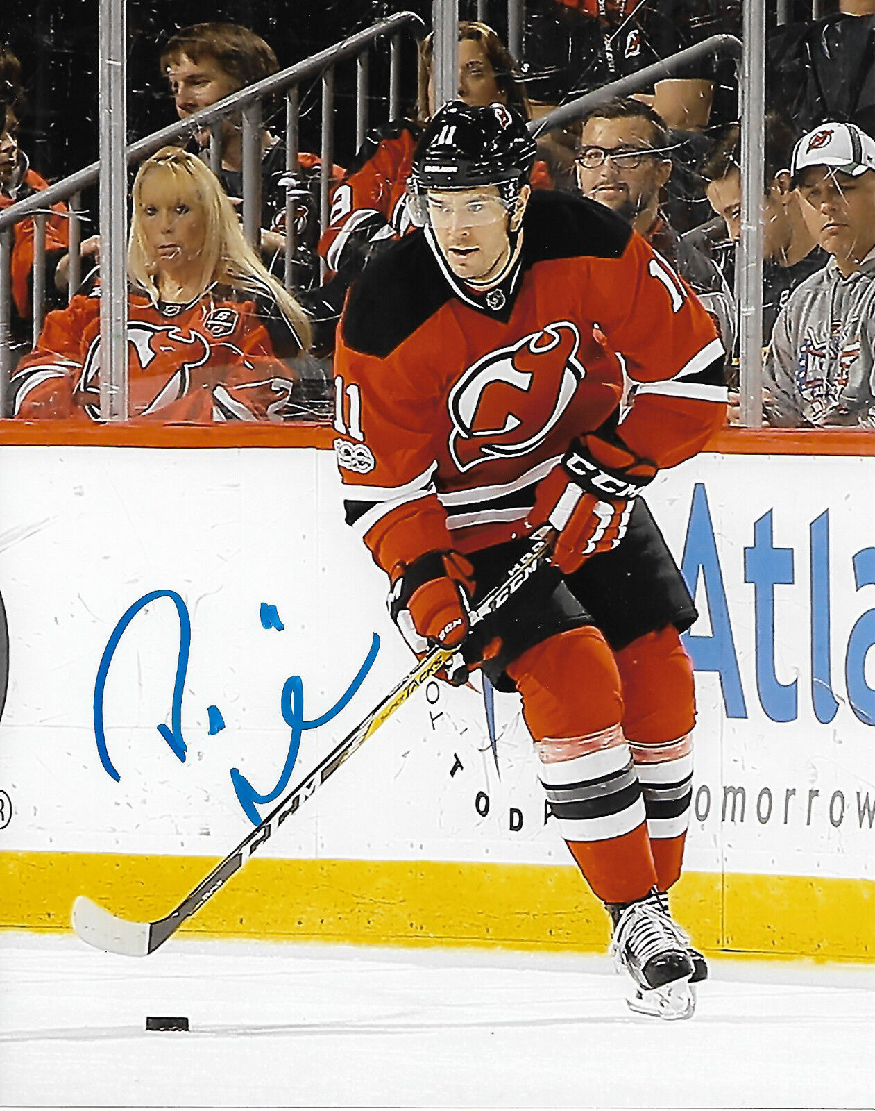 New Jersey Devils Pierre PA Parenteau Signed Autographed 8x10 Photo Poster painting COA B