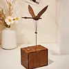 Handcrafted Wooden Wandering Narwhal Automaton