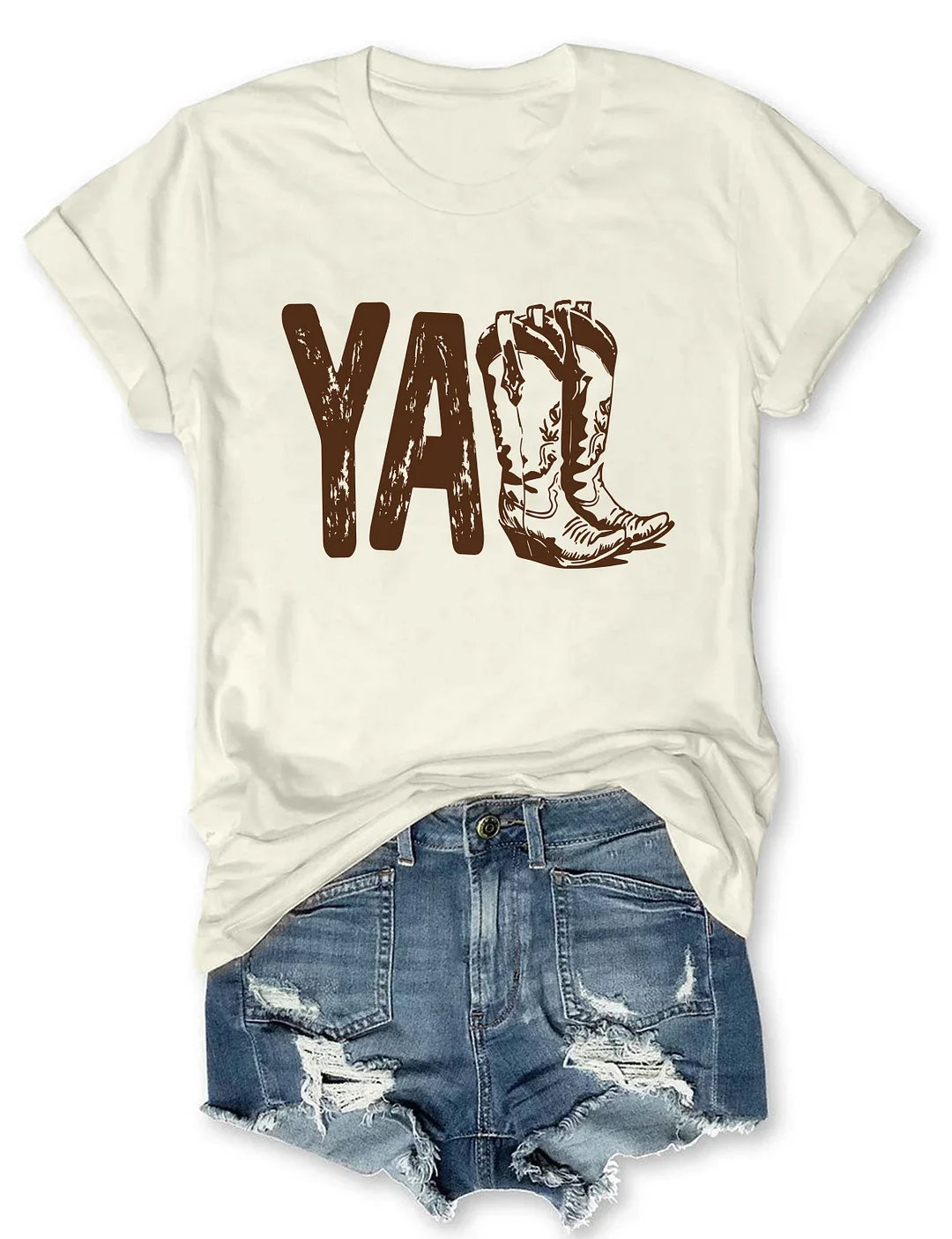 Y'all Cowboy Boots T-shirt