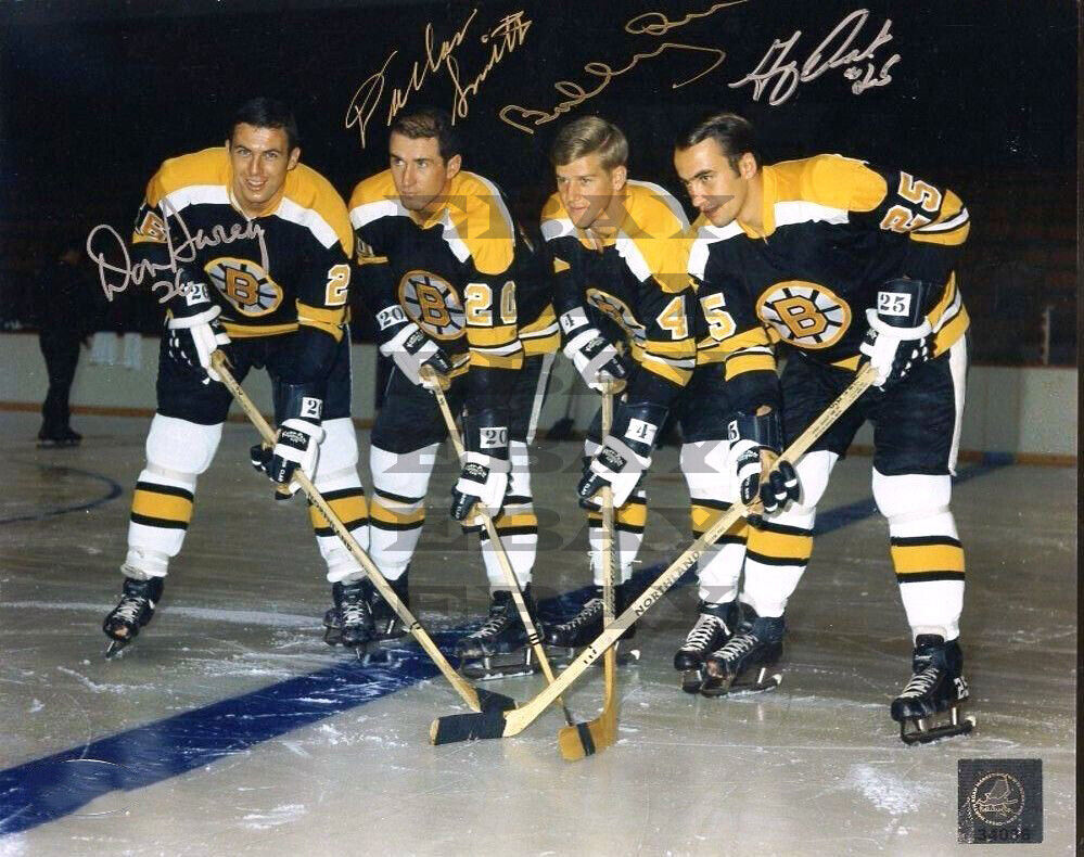 Boston Bruins Multi Signed Autographed 8x10 Photo Poster painting Reprint