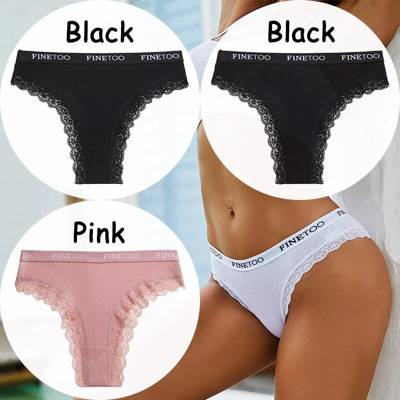Billionm Lace Panties Women's Underwear Cotton Panties Sexy Lingerie Female Briefs Low-Waist Panty Girl Intimate Underpants