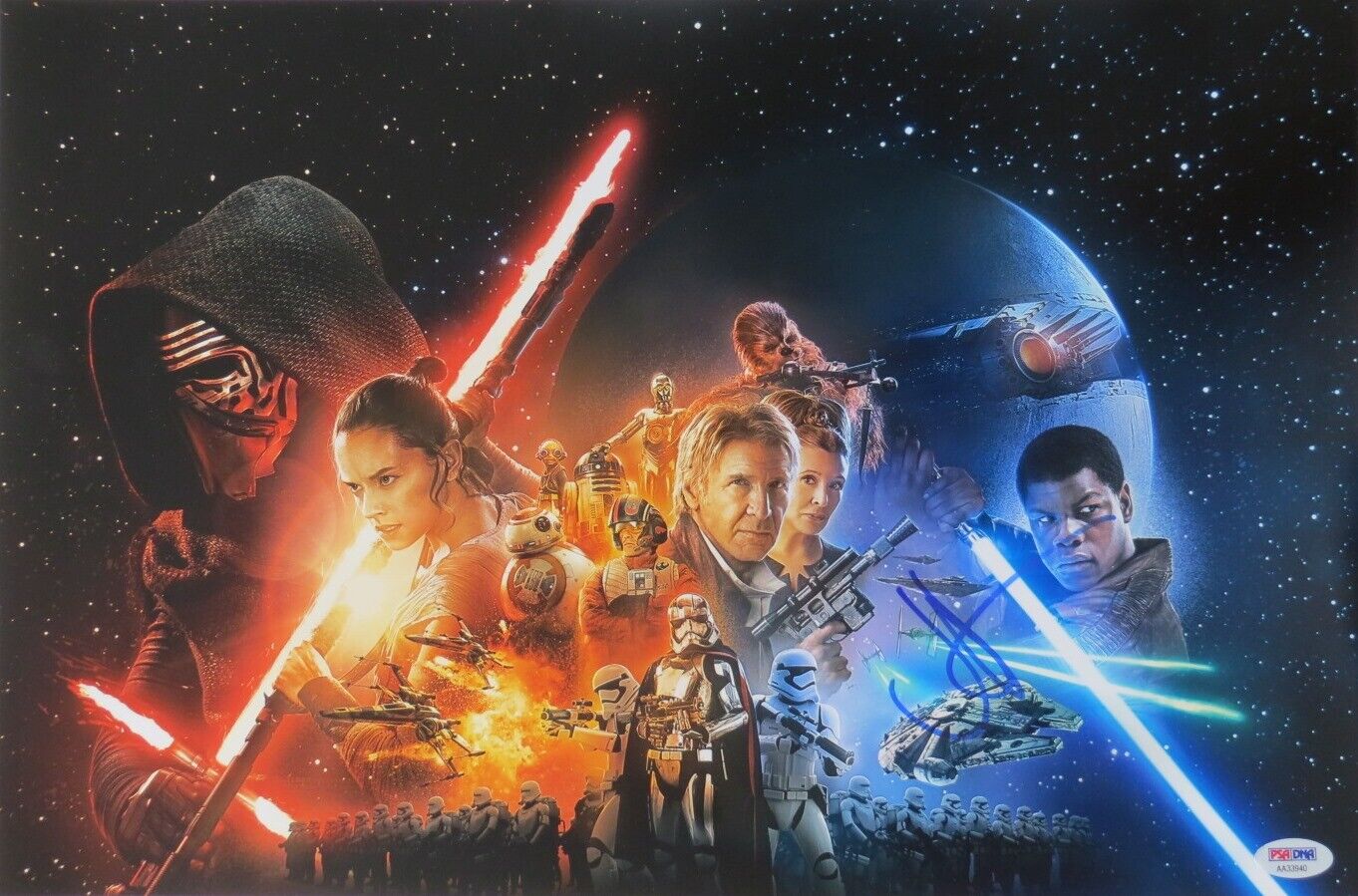 JJ Abrams Signed Star Wars Authentic Autographed 12x18 Photo Poster painting PSA/DNA #AA33940