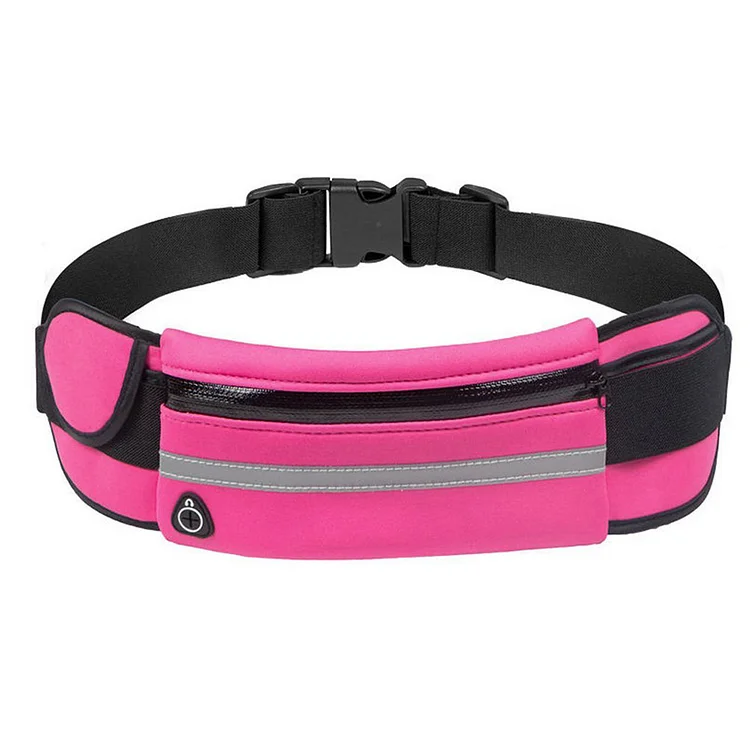 Mini Jogging Waist Bags Elastic Phone Belt Bags for Outdoor Sport (Rose Red)