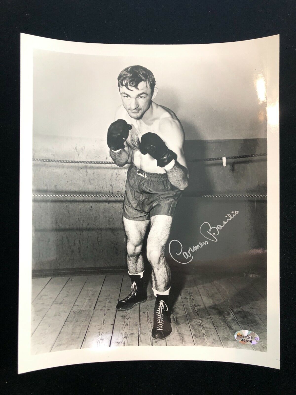 Carmen Basilio Signed Autographed Photo Poster painting - COA