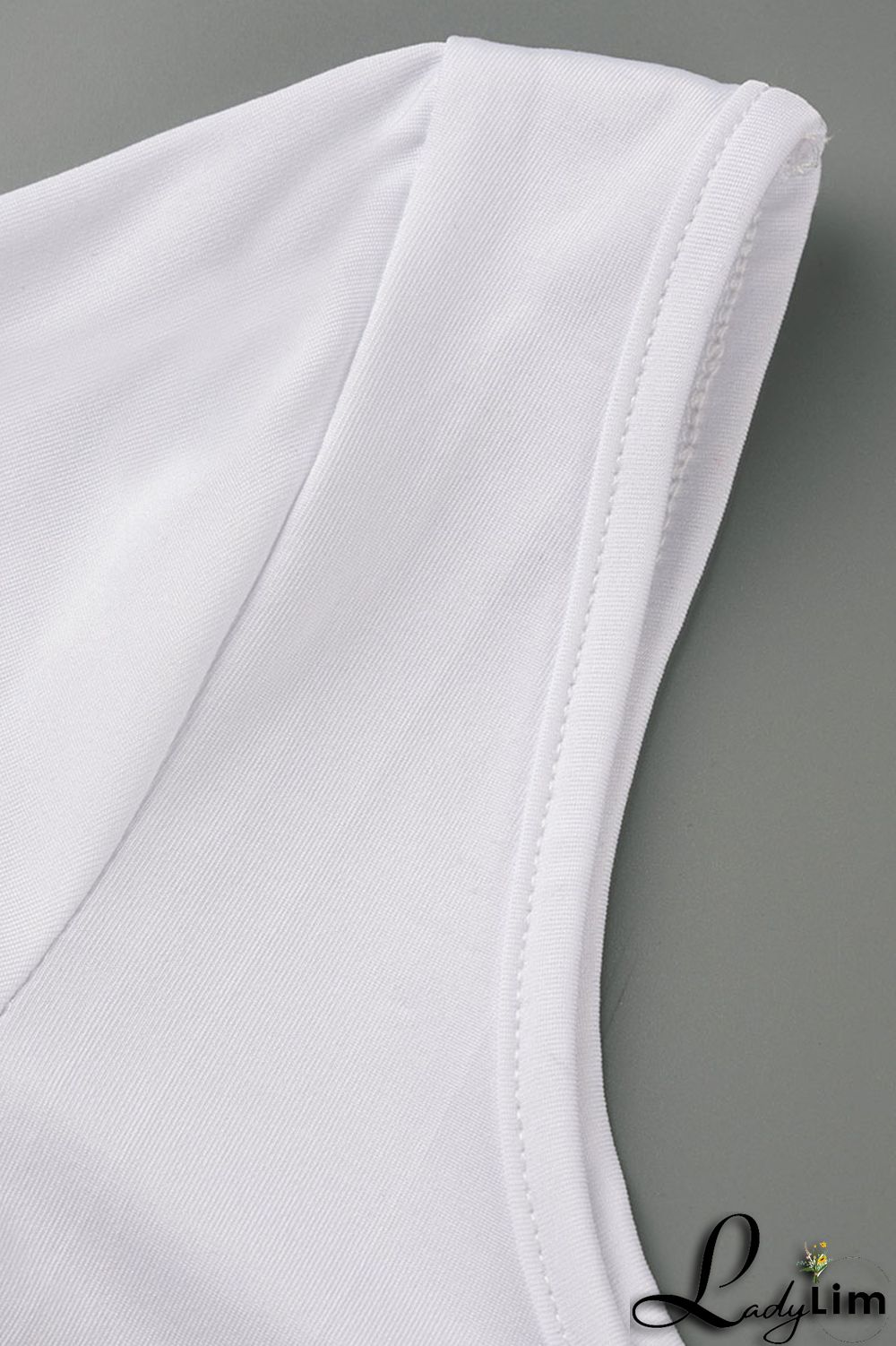 Red Sexy Solid Split Joint U Neck Short Sleeve Two Pieces