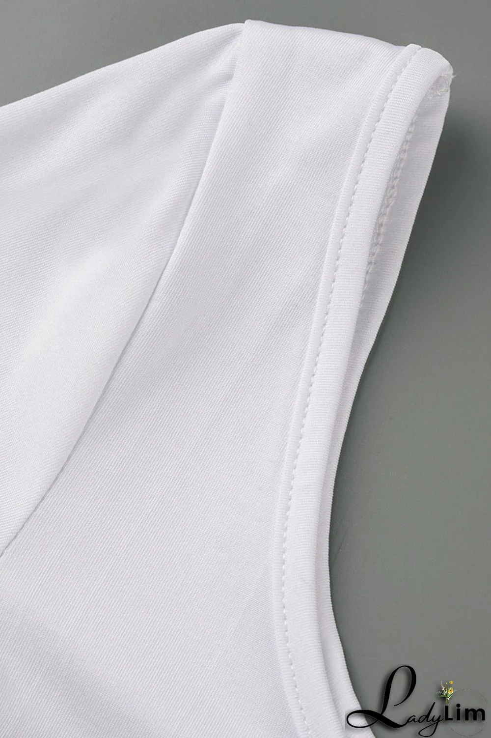 Red Sexy Solid Split Joint U Neck Short Sleeve Two Pieces