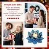DIY Blue Lotus Diamond Painting Candle Holder
