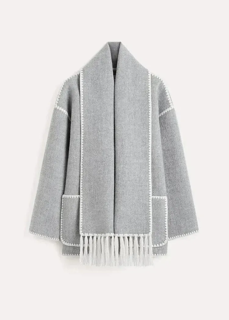 Jessy Elegant Scarf Coat