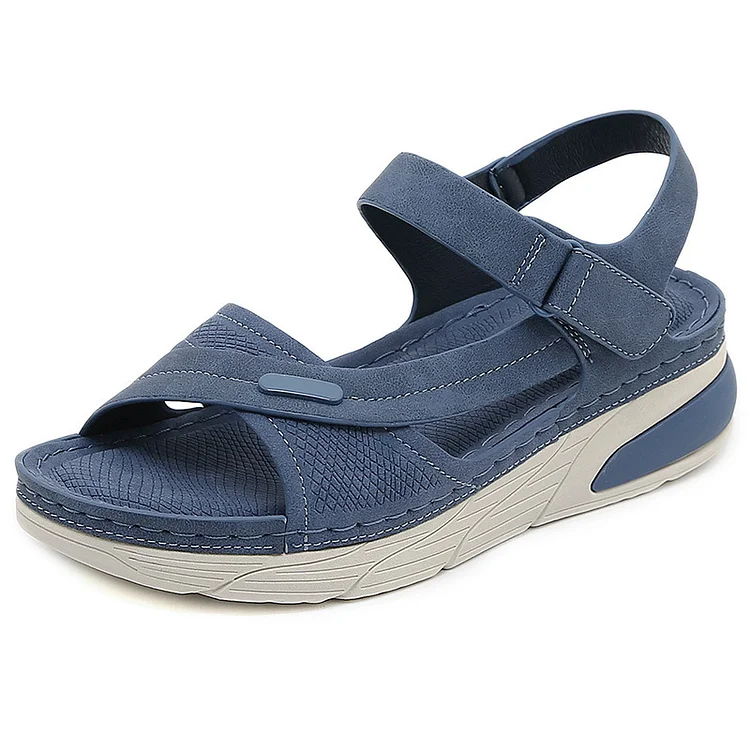 Sale\Blue  UK4/38 \Women's Orthopedic Summer Vintage Sandals  Stunahome.com